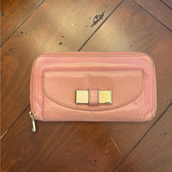 Pink Chloe Wallet Used - Picture 1 of 6